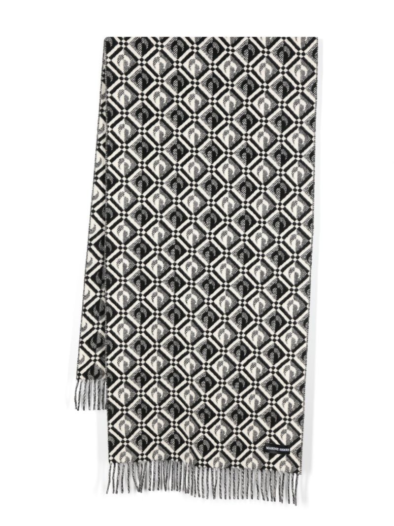 Black Moon Diamant Wool Scarf