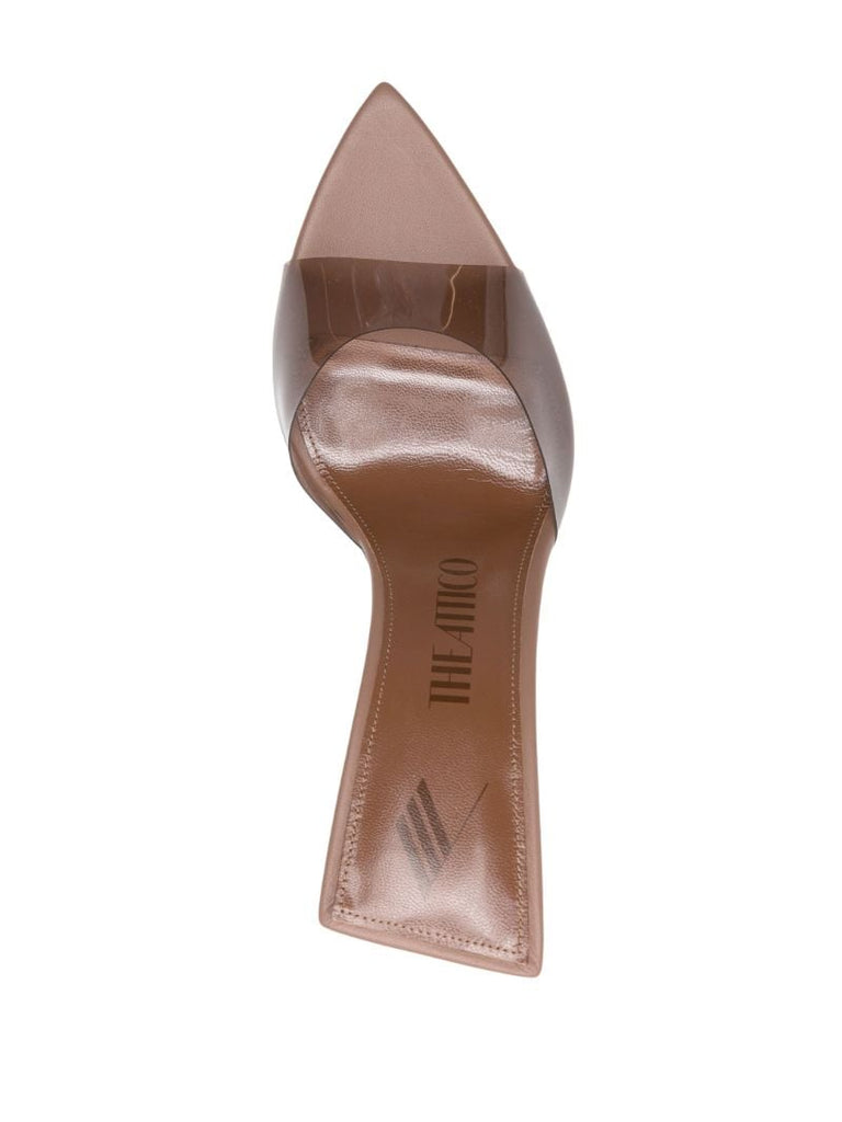 Brown Ester 95 Transparent Mules