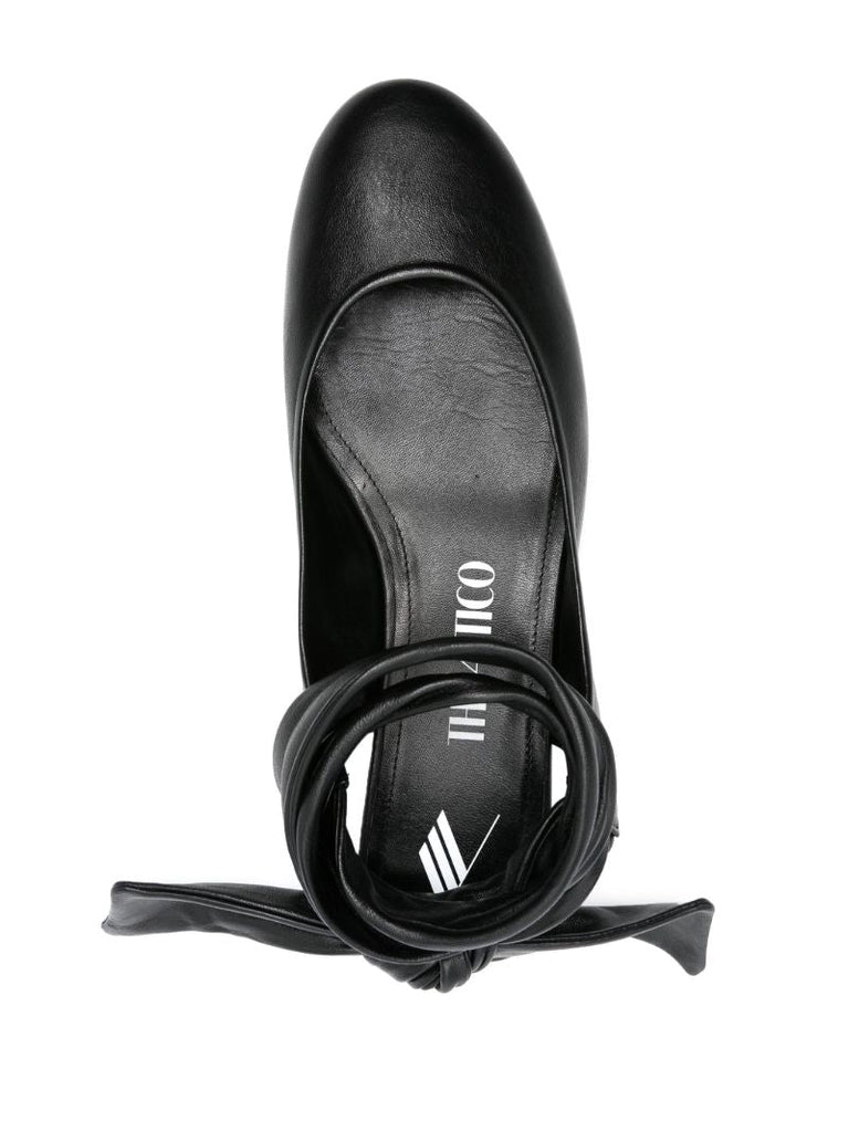 Black Cloe Leather Ballet Pumps