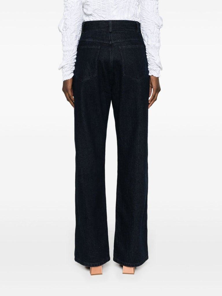 Blue Reconstruct Wide-leg Jeans