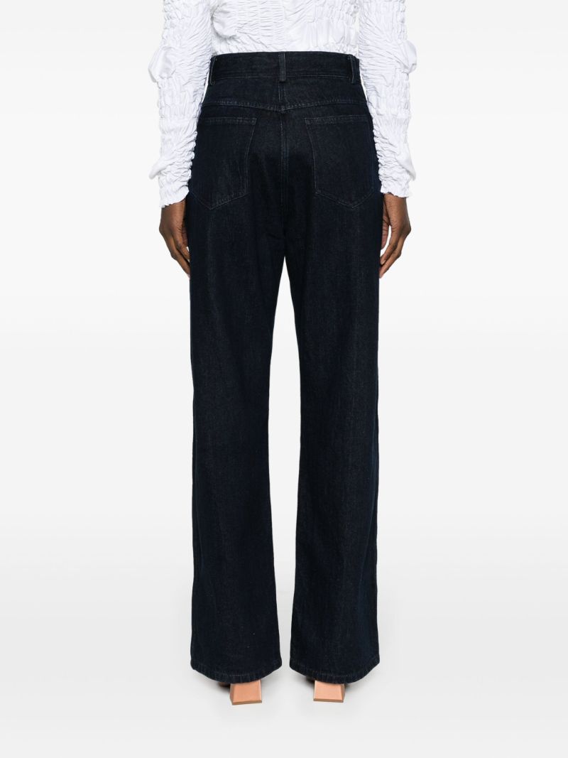 Blue Reconstruct Wide-leg Jeans