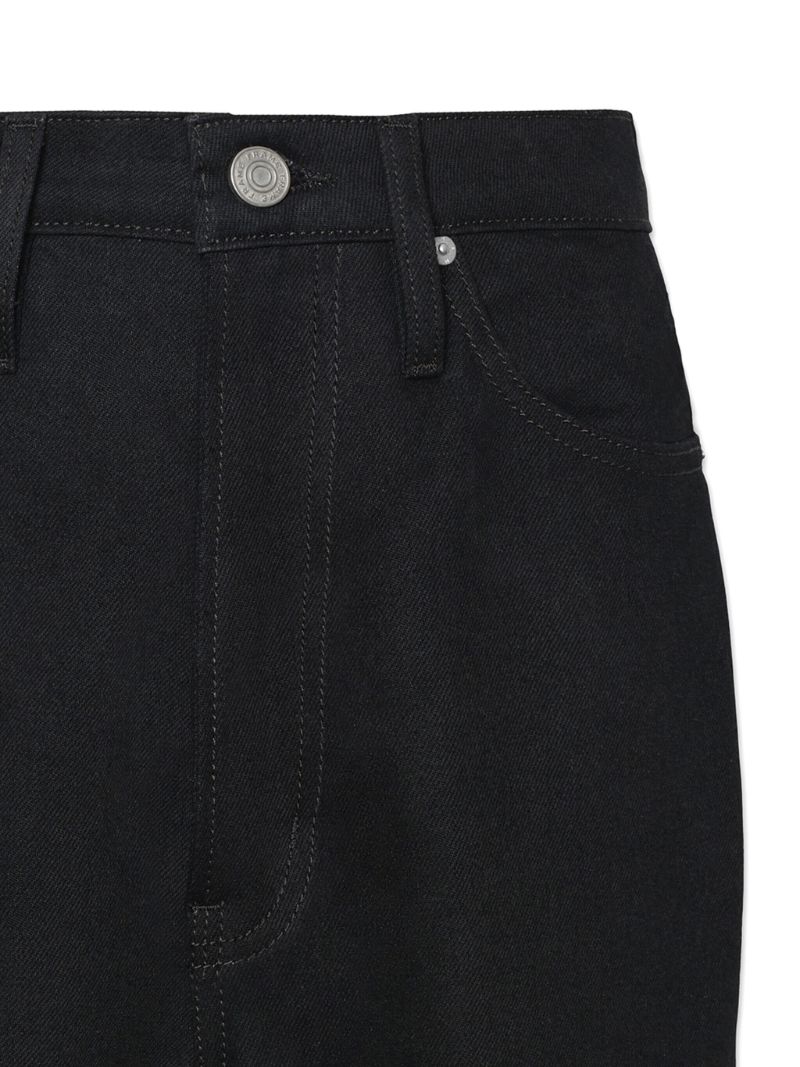 Black  Slim Stacked Straight-leg Jeans