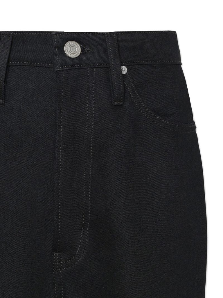 Black  Slim Stacked Straight-leg Jeans