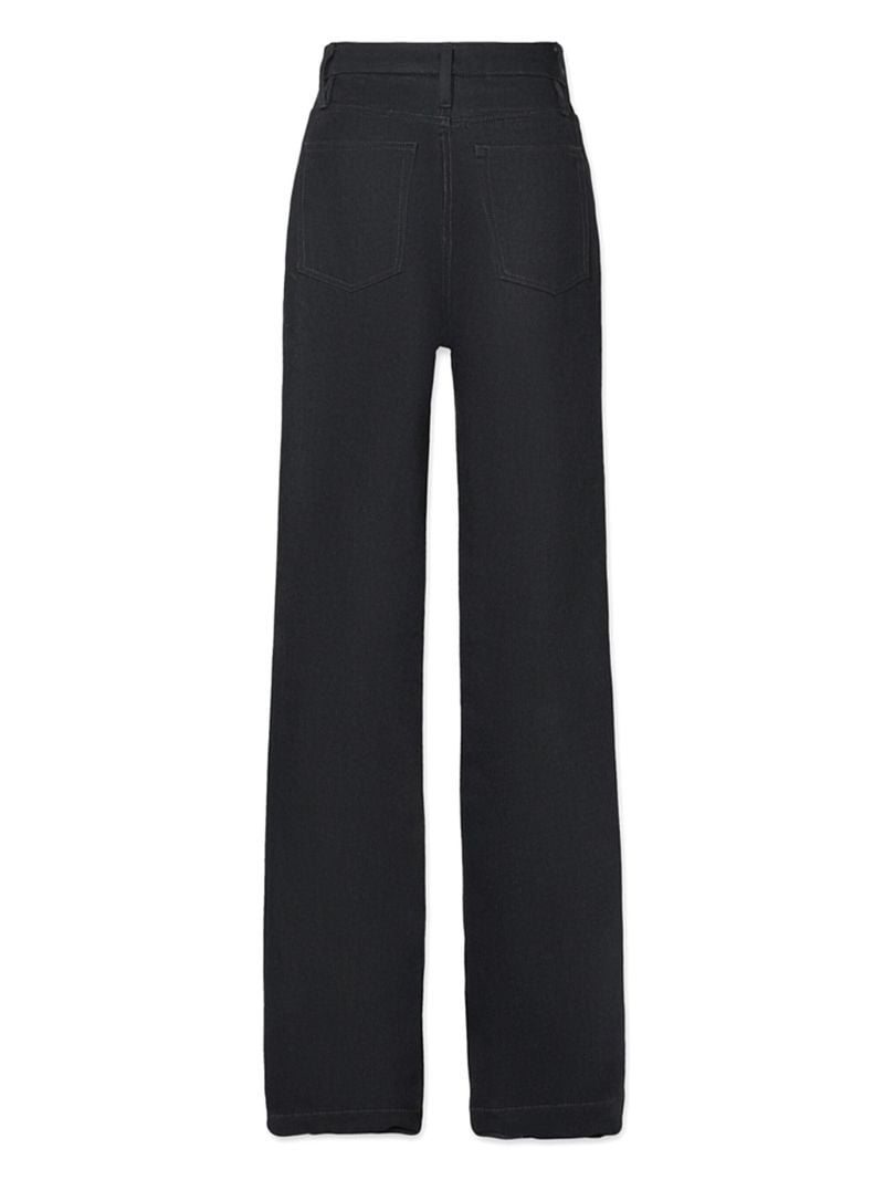 Black  Slim Stacked Straight-leg Jeans