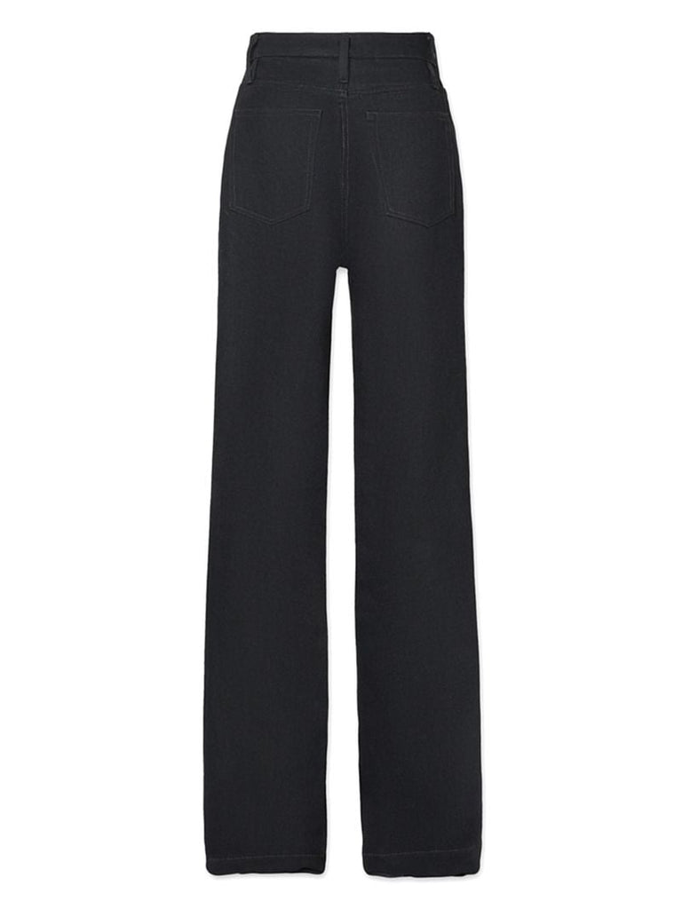 Black  Slim Stacked Straight-leg Jeans