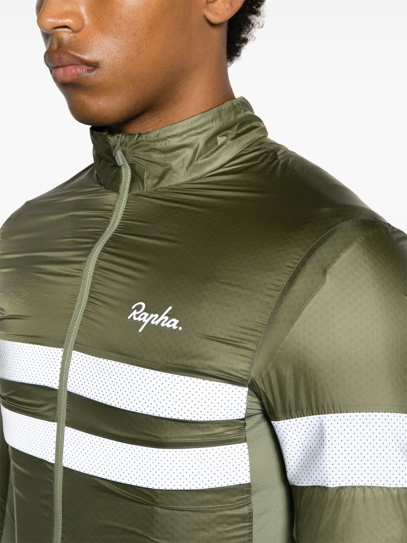 Green Brevet Stripe Lightweight Jacket