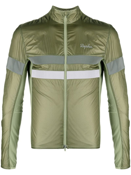 Green Brevet Stripe Lightweight Jacket