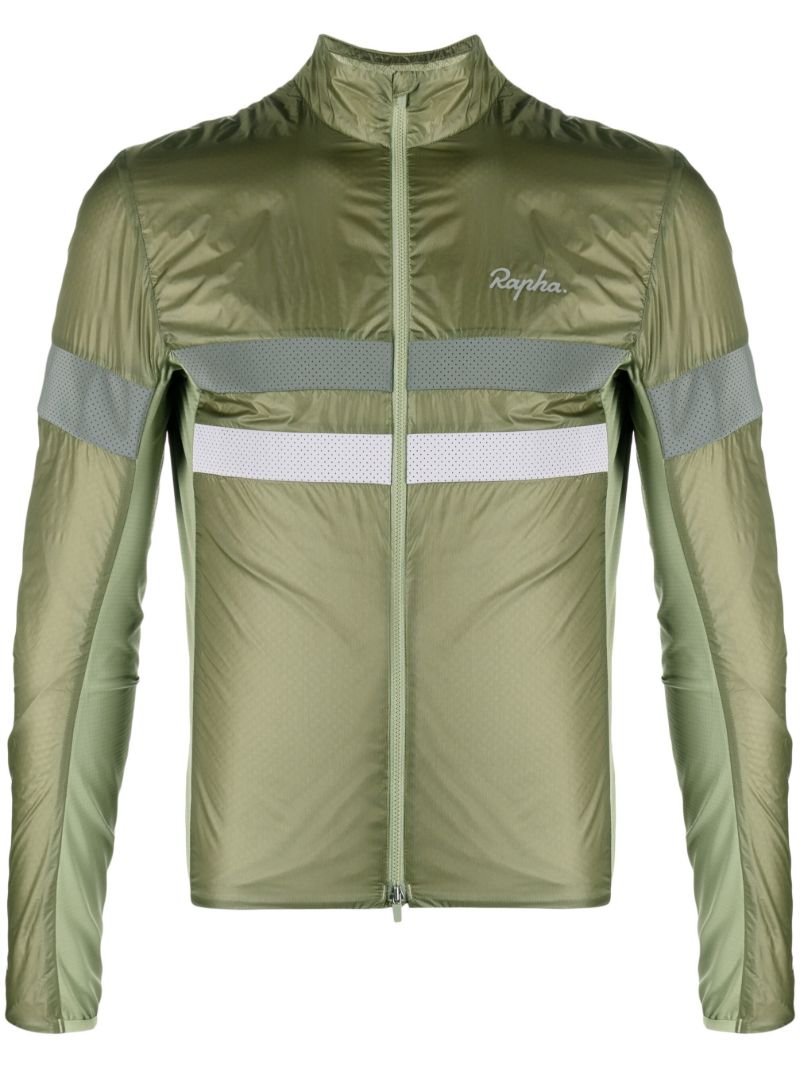 Green Brevet Stripe Lightweight Jacket