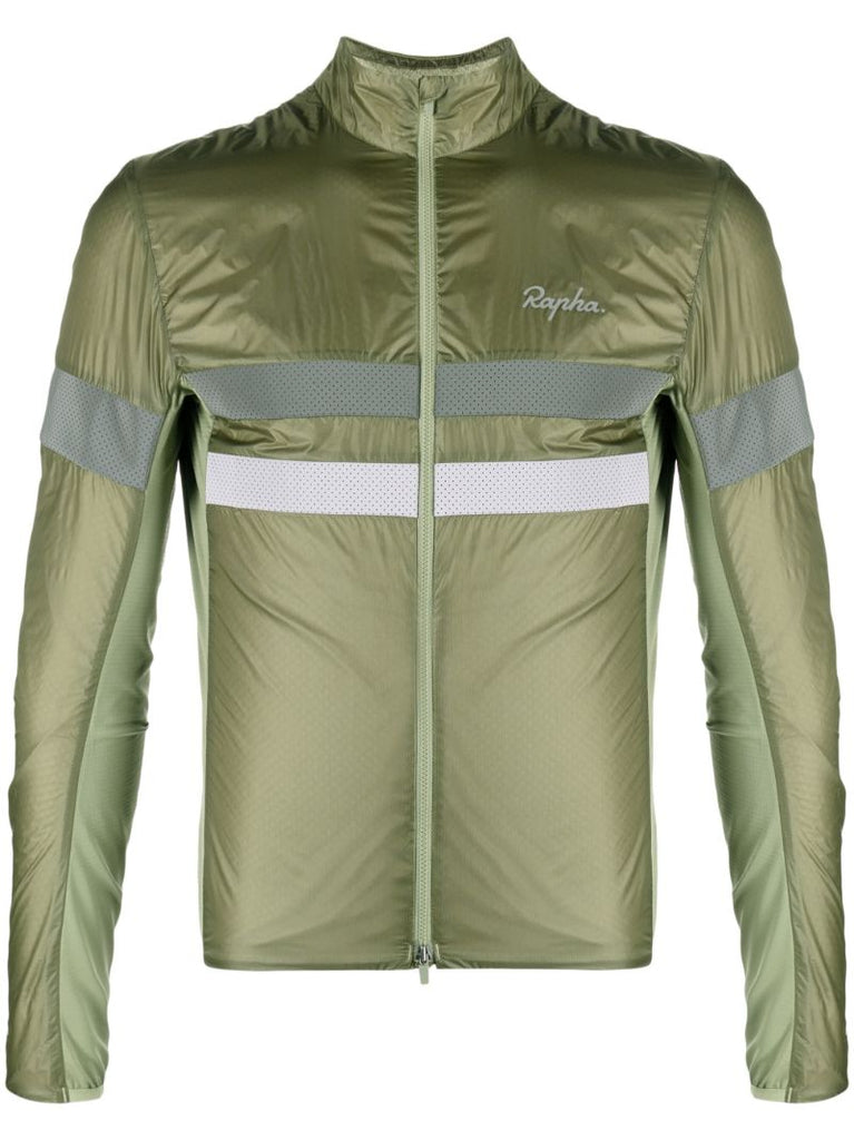 Green Brevet Stripe Lightweight Jacket