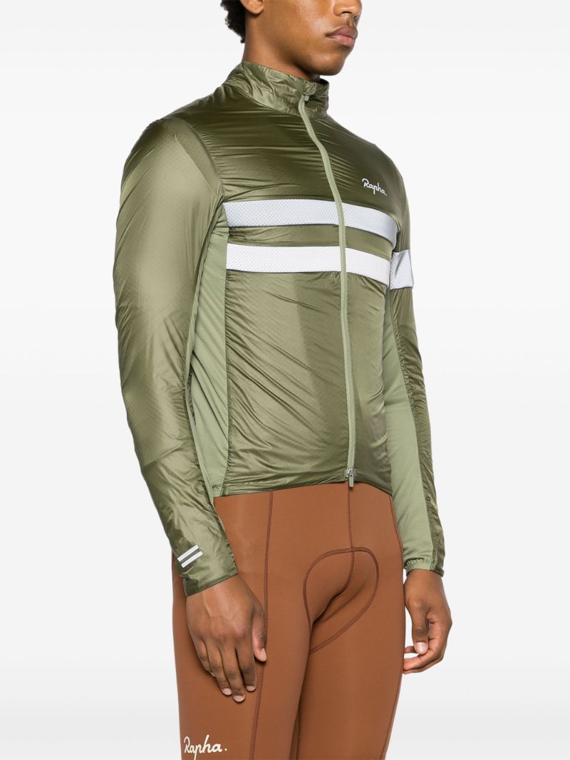Green Brevet Stripe Lightweight Jacket