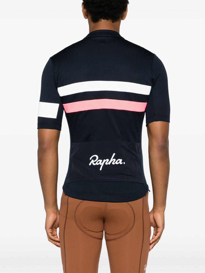 Blue Brevet Stripe Jersey Top