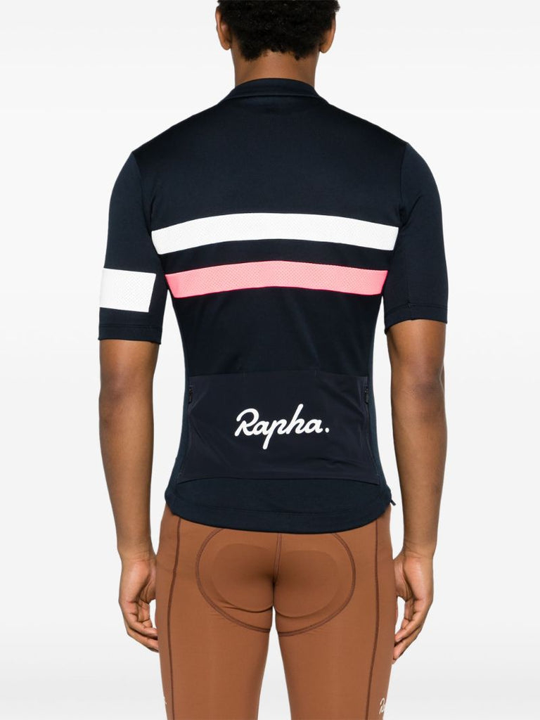 Blue Brevet Stripe Jersey Top