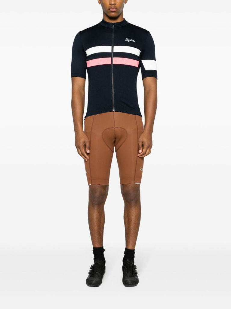 Blue Brevet Stripe Jersey Top