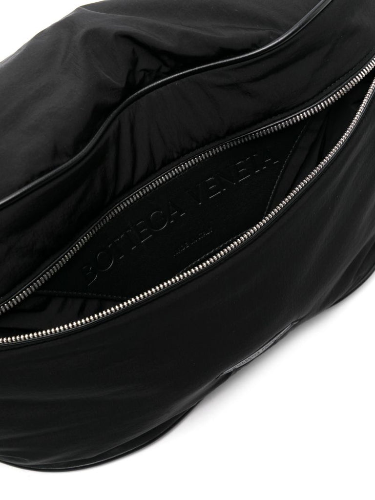 Black Intrecciato-strap Belt Bag