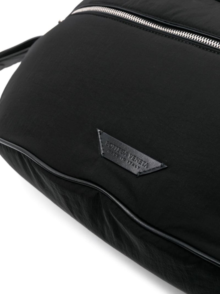 Black Intrecciato-strap Belt Bag