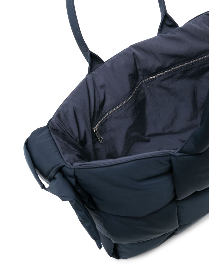 Black Padded Tech Arco Tote Bag