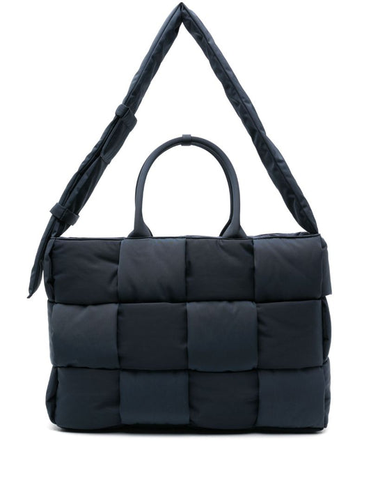 Black Padded Tech Arco Tote Bag