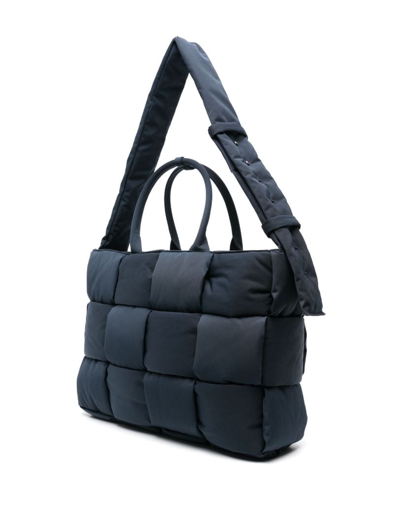 Black Padded Tech Arco Tote Bag