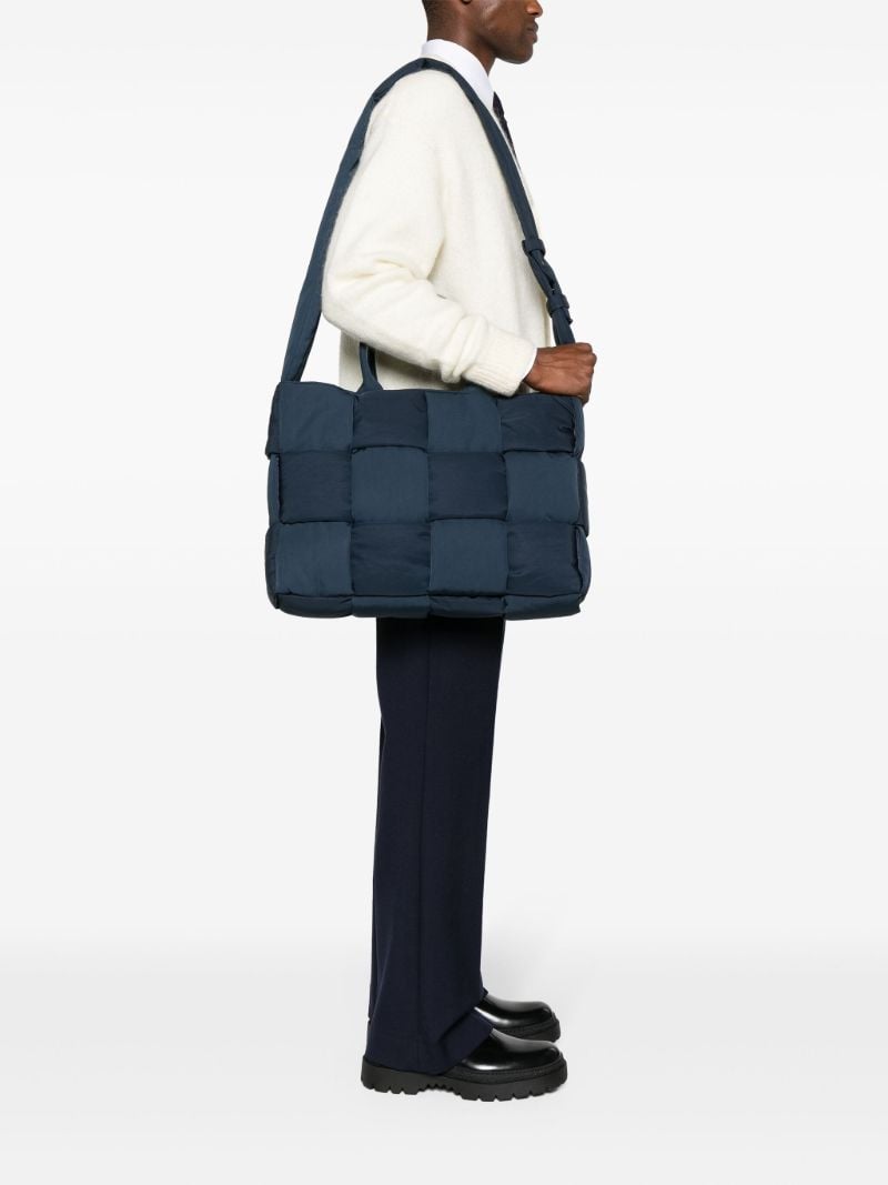 Black Padded Tech Arco Tote Bag