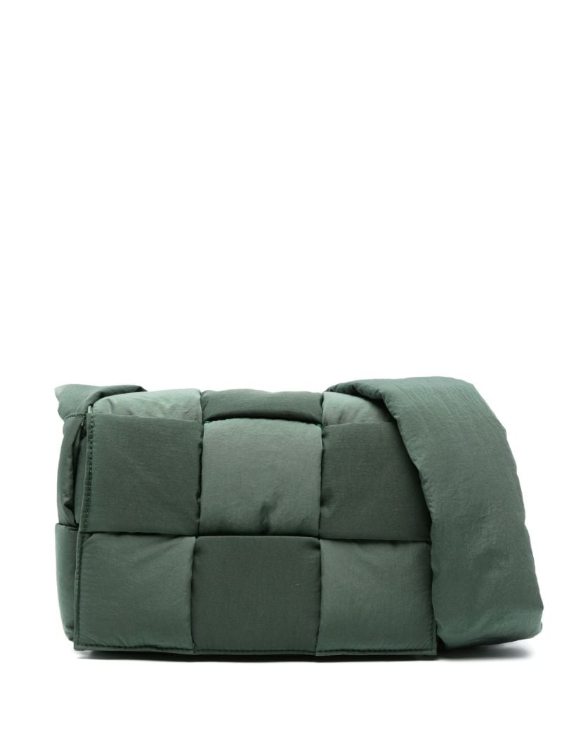 Green Small Padded Tech Cassette Cross Body Bag