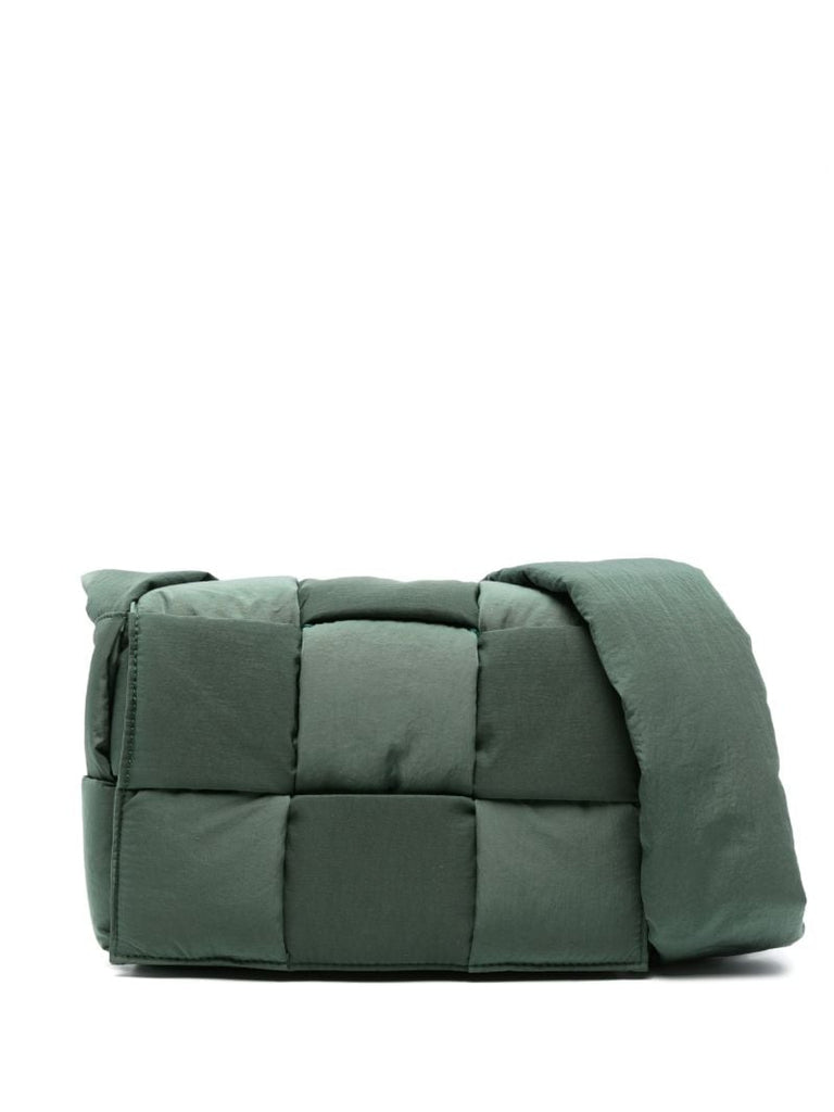 Green Small Padded Tech Cassette Cross Body Bag