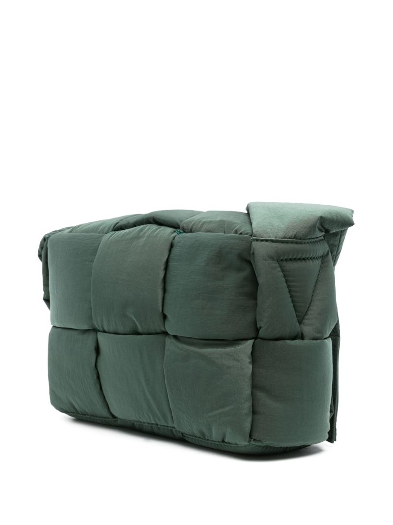 Green Small Padded Tech Cassette Cross Body Bag