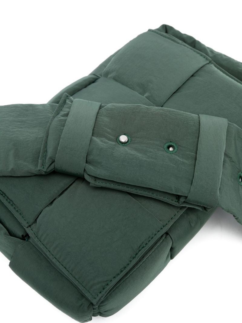 Green Small Padded Tech Cassette Cross Body Bag