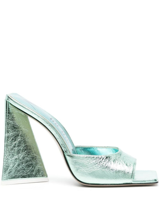 Blue Devon 115 Metallic Mules
