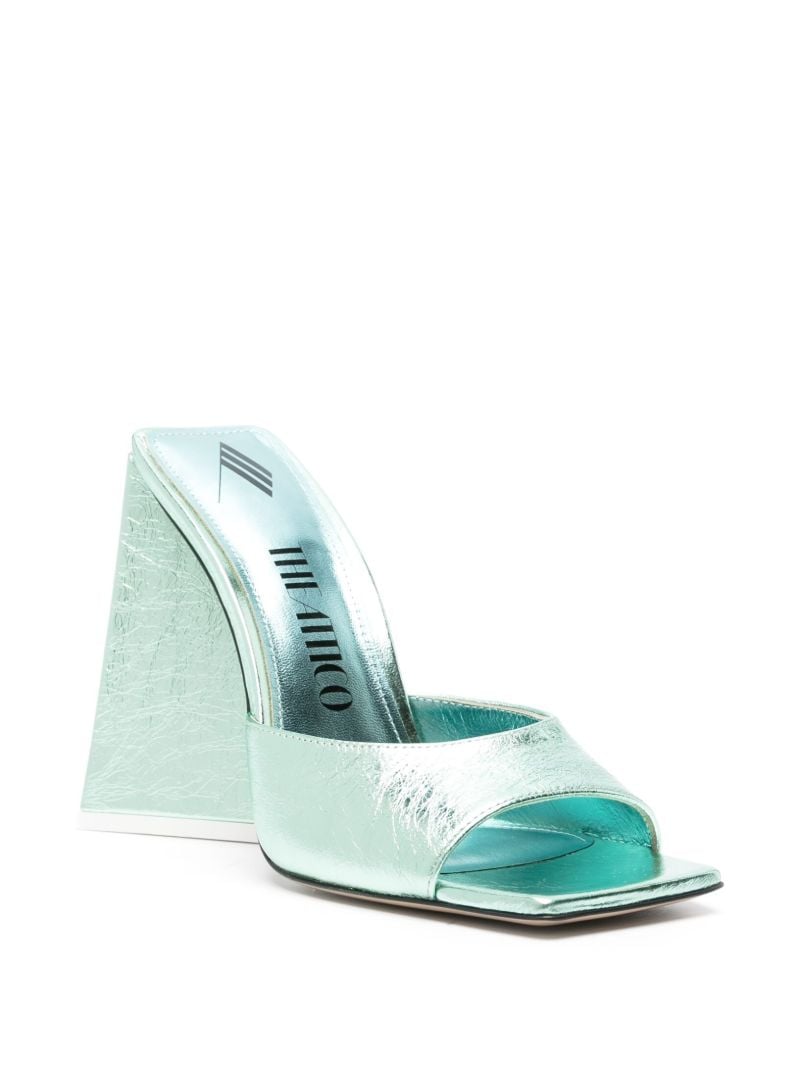 Blue Devon 115 Metallic Mules