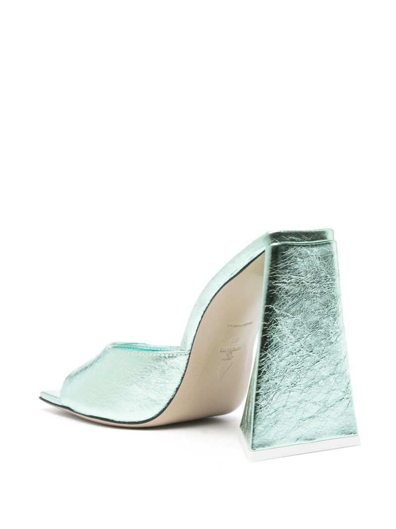 Blue Devon 115 Metallic Mules