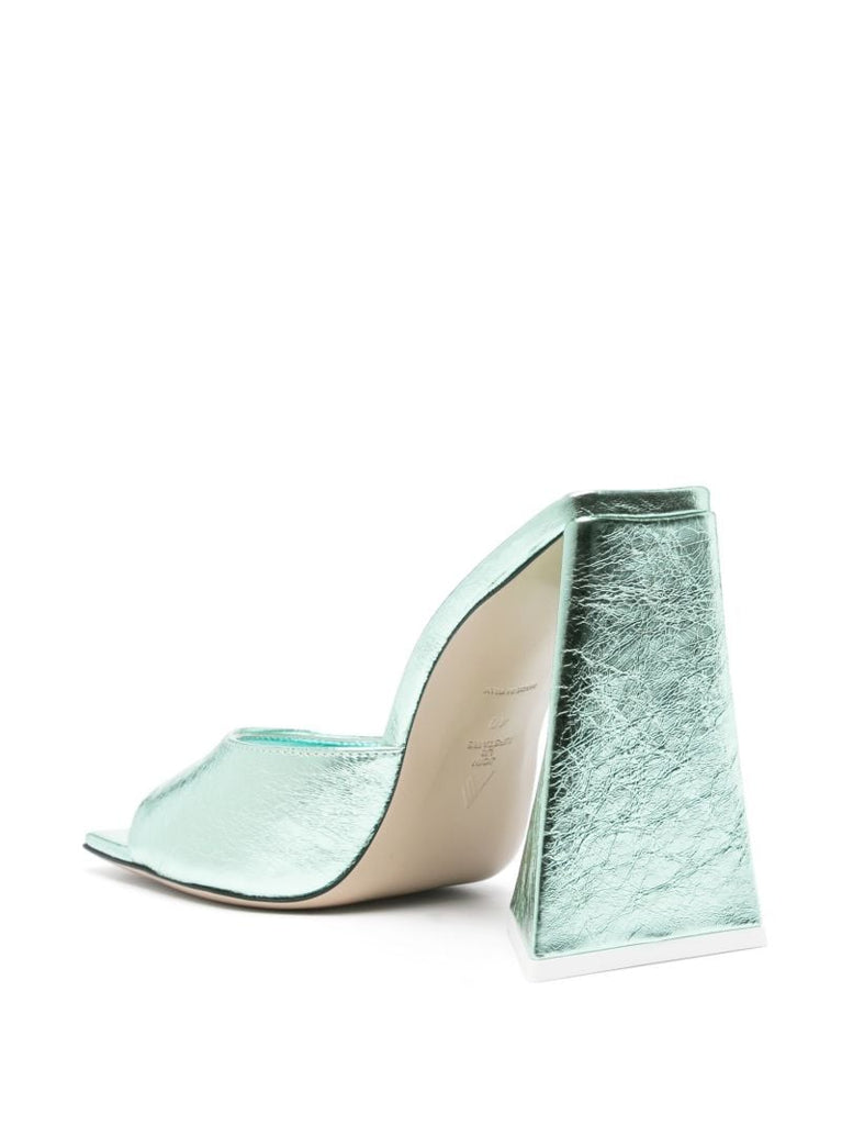 Blue Devon 115 Metallic Mules