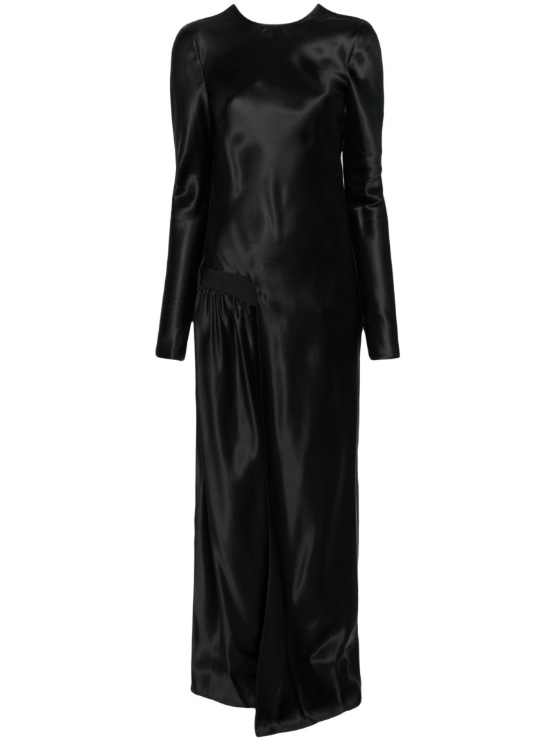 Black Palladium Cowl Back Gown