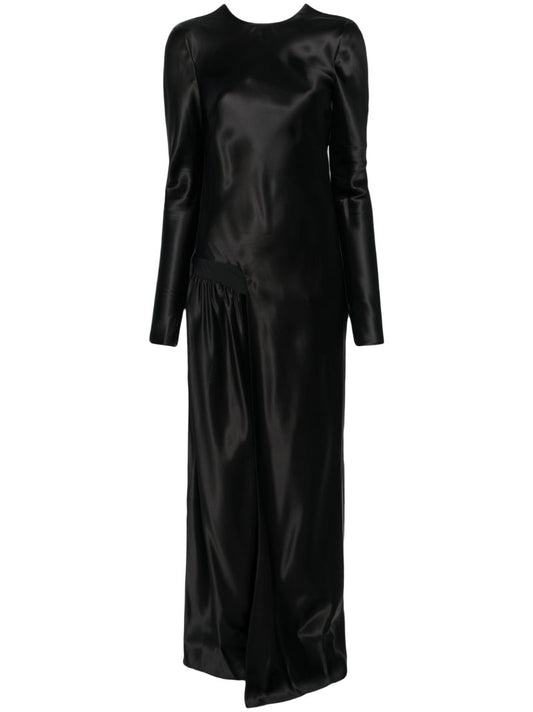 Black Palladium Cowl Back Gown