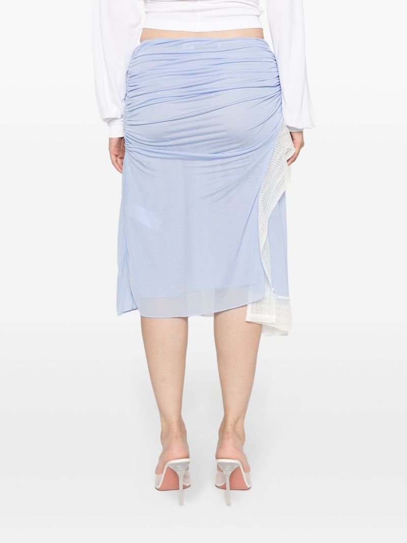 Blue Disender Draped Skirt