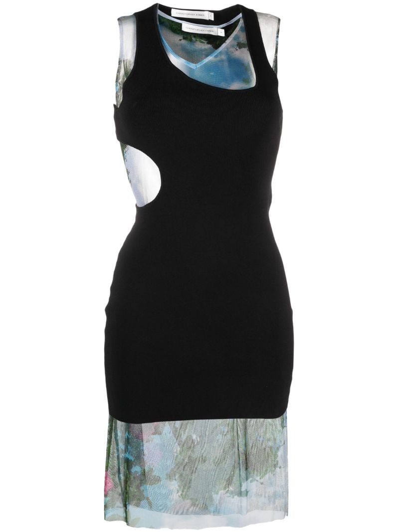 Black Lucid Encircled Edge Mini Dress