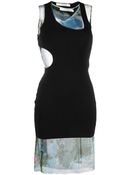 Black Lucid Encircled Edge Mini Dress