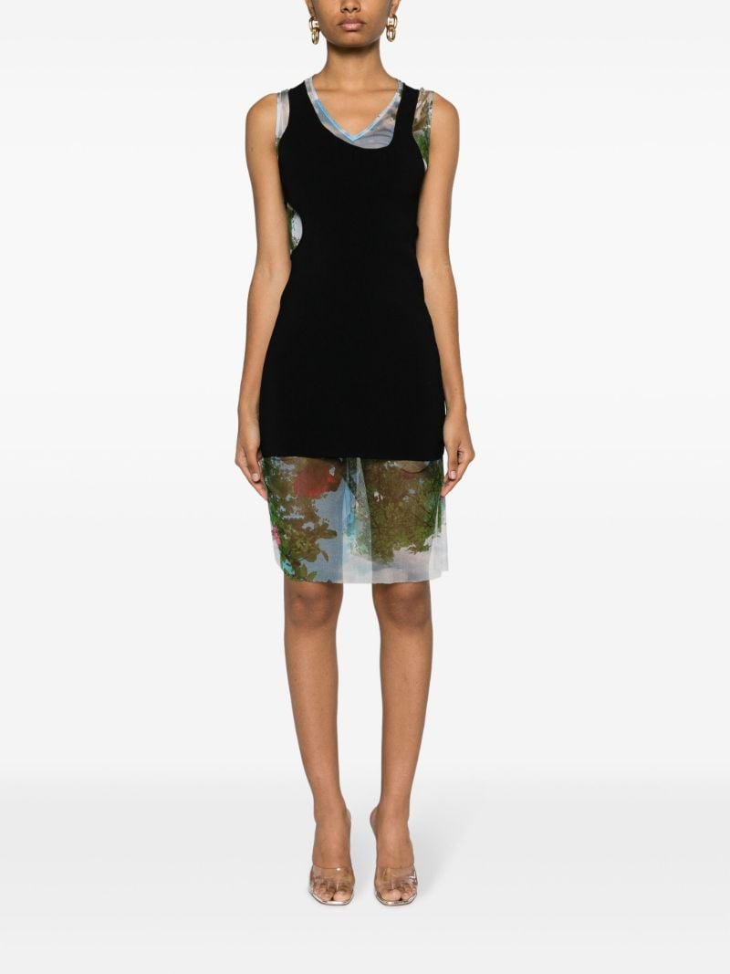 Black Lucid Encircled Edge Mini Dress