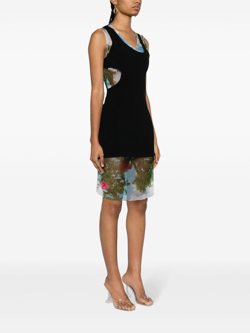 Black Lucid Encircled Edge Mini Dress