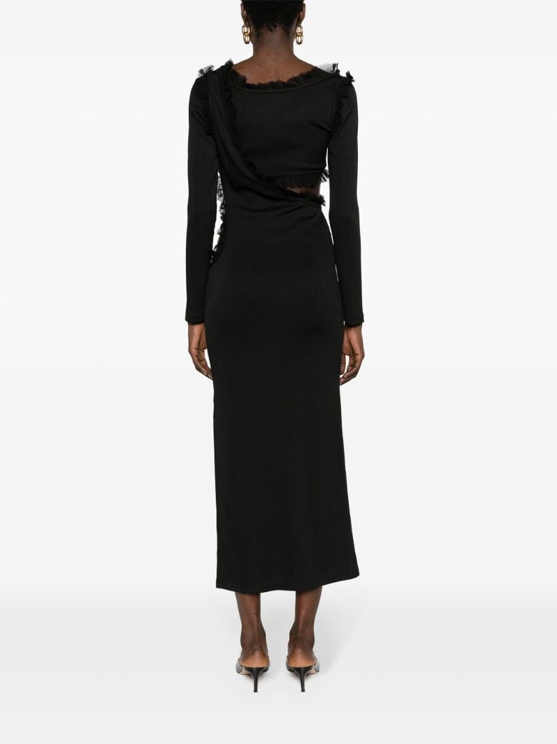 Black Carina Cut-out Midi Dress