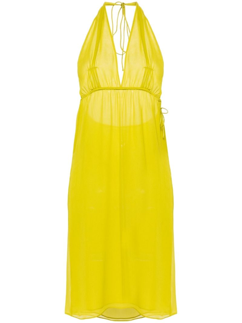 Green Springs Silk Midi Dress