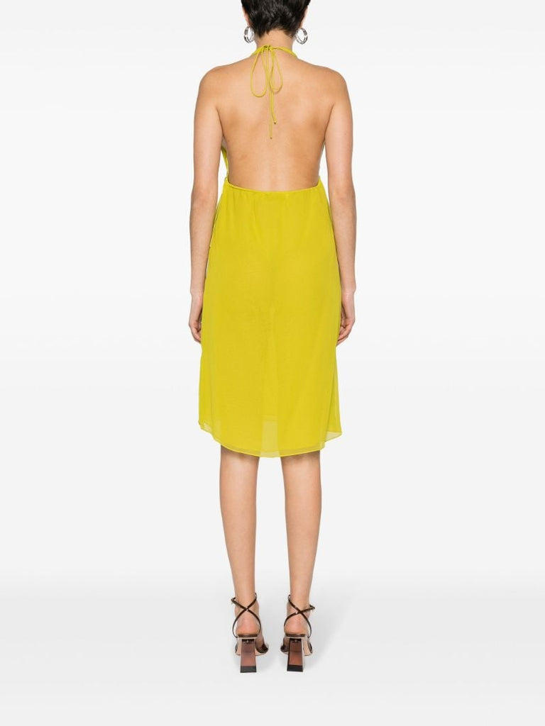 Green Springs Silk Midi Dress