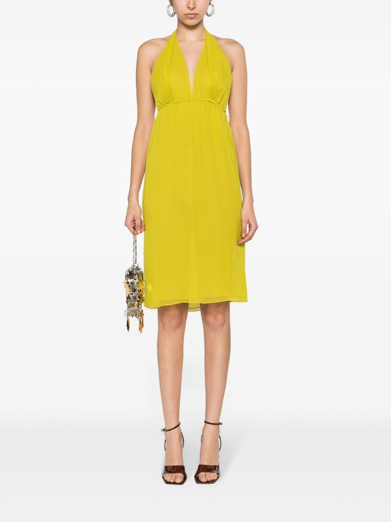 Green Springs Silk Midi Dress