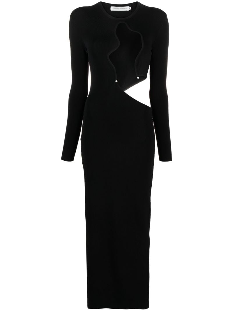 Black Salacia Cut-out Midi Dress
