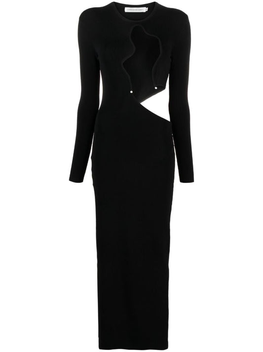Black Salacia Cut-out Midi Dress