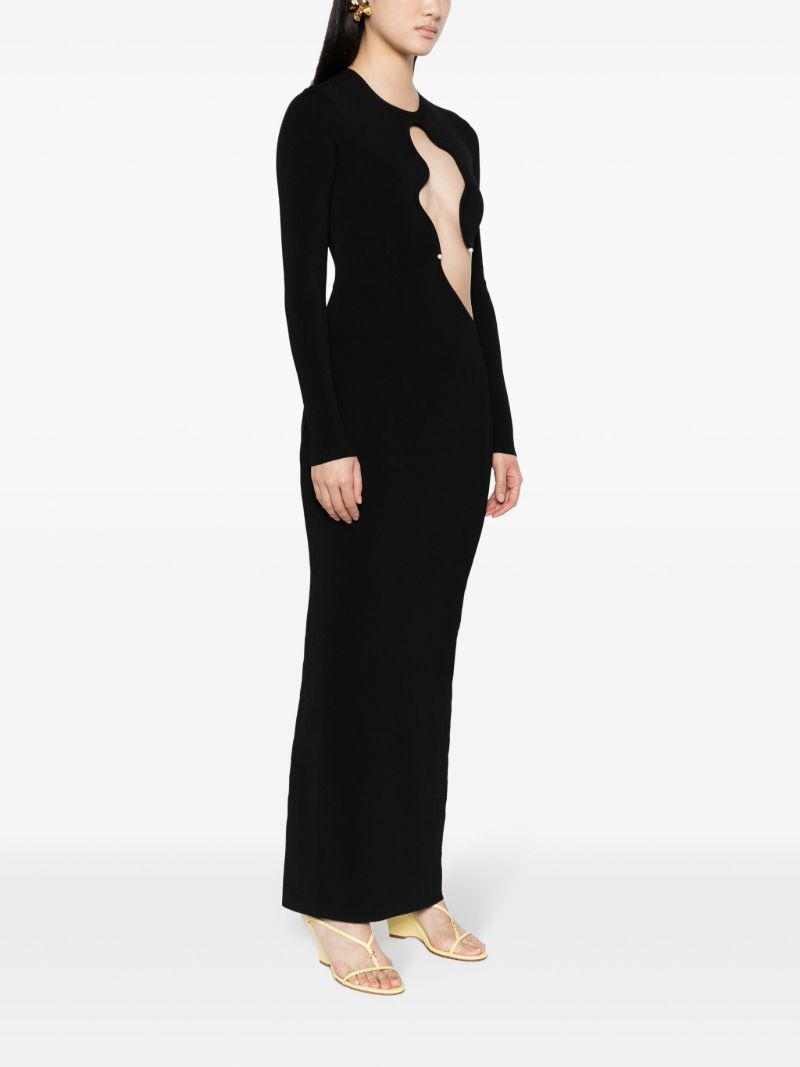 Black Salacia Cut-out Midi Dress