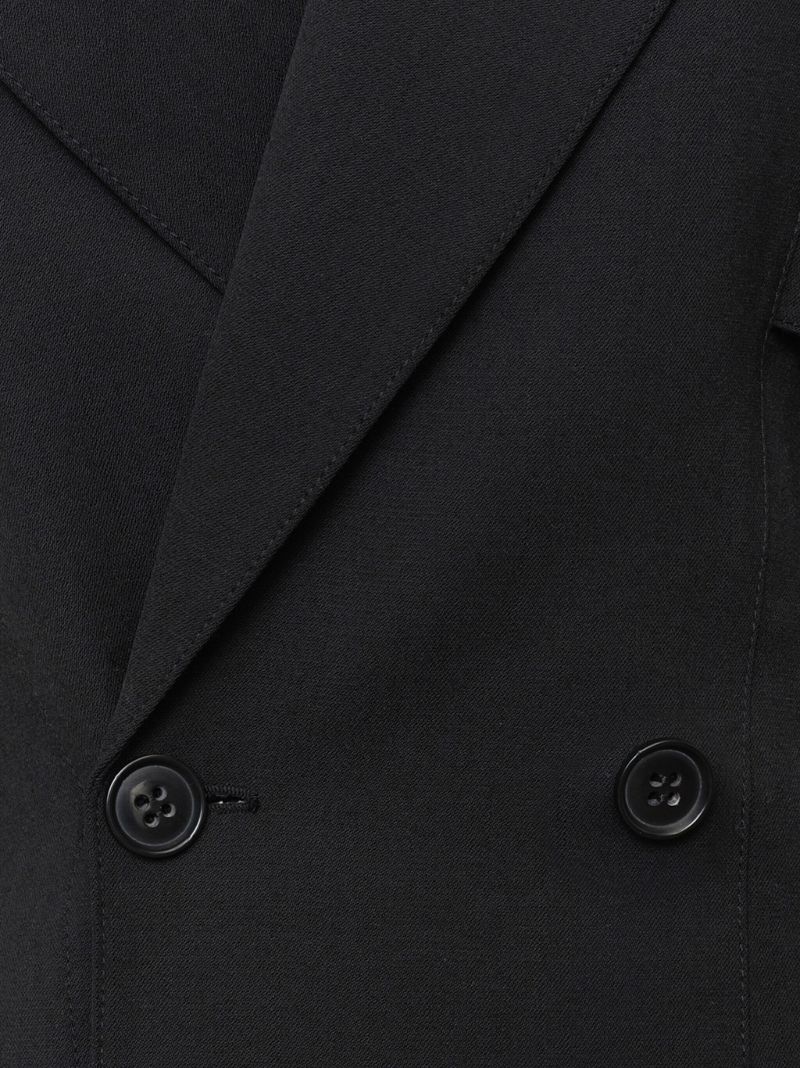 Black Double-breasted Blazer