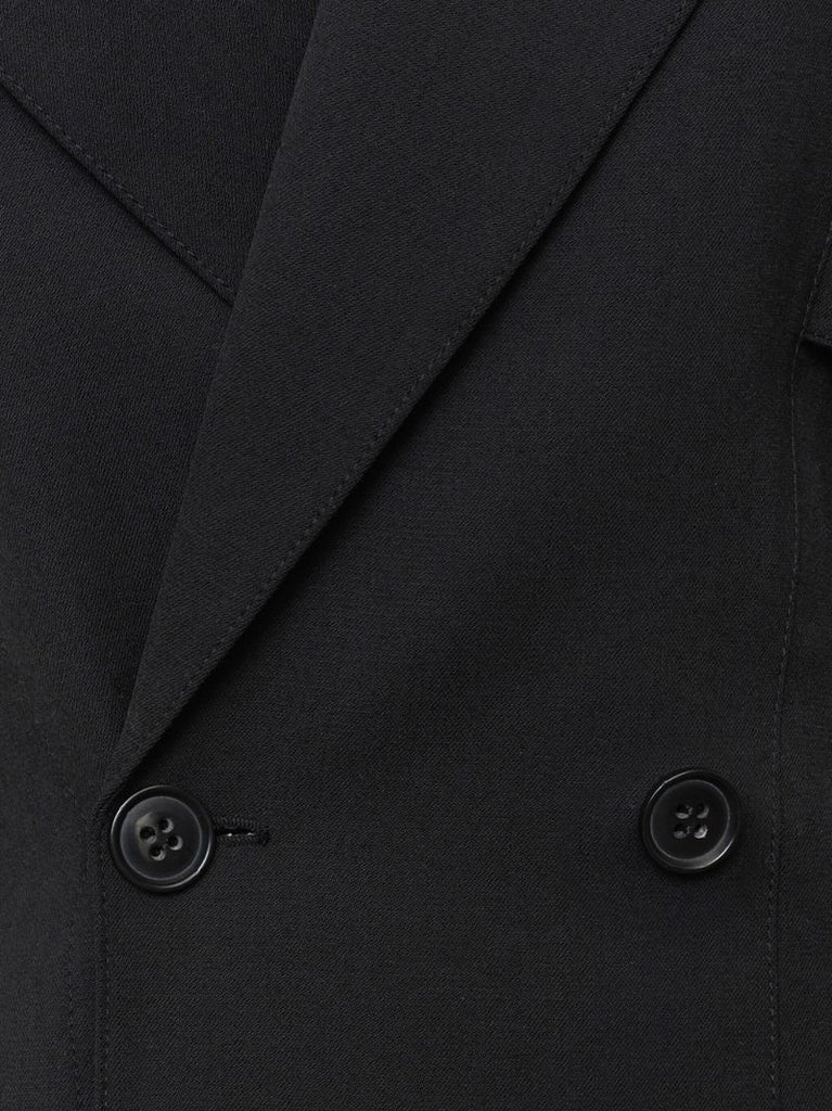 Black Double-breasted Blazer