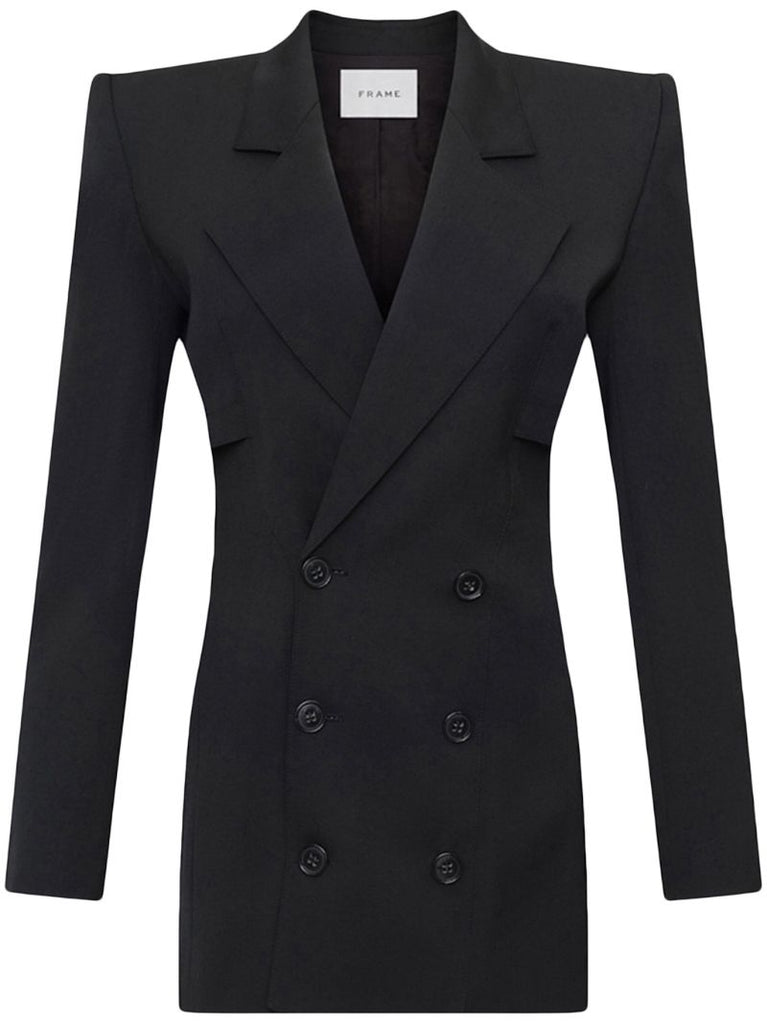 Black Double-breasted Blazer
