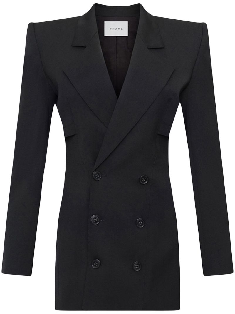 Black Double-breasted Blazer