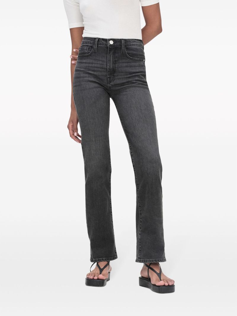 Black Le Jane Ankle Straight-leg Jeans